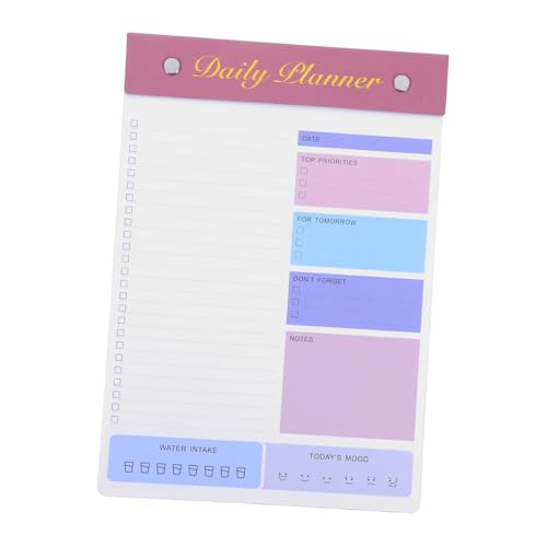 HOMOCONO Minimalistischer Notizblock für Tägliche Planung Format Abreißbar Kreatives Design Büro Schulzubehör für Effizientes Task Management von HOMOCONO