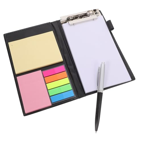 HOMOCONO Notizblock Set mit Kugelschreiber und Selbstklebenden Haftnotizen Organizer Set für Büro Schule und Studium für Studenten und Berufstätige Kompakt und Tragbar von HOMOCONO