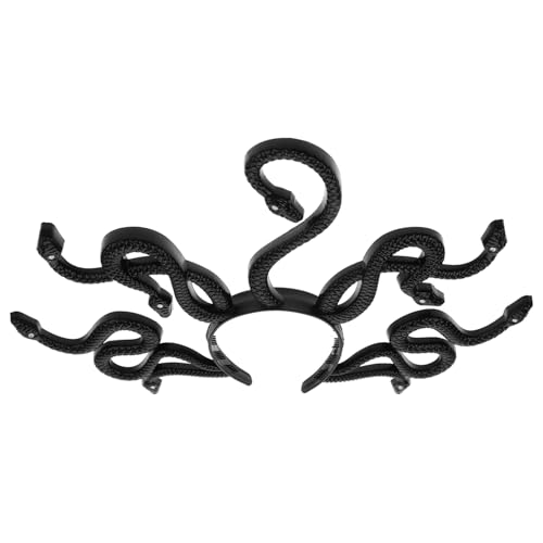 HOMOCONO Schlangen Kopfschmuck für Damen Medusa Inspiriertes Halloween Stirnband mit Glitzersteinen für Karneval und Maskeraden Auffälliges Kostümzubehör für Frauen HOMOCONO Schlangen Kopfschmuck für Damen Medusa Inspiriertes Halloween Stirnband mit Glitzersteinen für Karneval und Maskeraden Auffälliges Kostümzubehör für Frauen von HOMOCONO