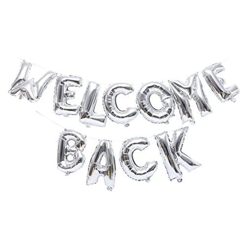 HOMOCONO 1 Set Folienballon Willkommen Zurück Buchstabenballons Für Schuldekoration Bürofeier Und Partydekoration Perfekt Für Feierliche Anlässe HOMOCONO 1 Set Folienballon Willkommen Zurück Buchstabenballons Für Schuldekoration Bürofeier Und Partydekoration Perfekt Für Feierliche Anlässe von HOMOCONO