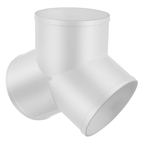 HOMOCONO Y Förmiger PVC Rohrverbinder Schlauchverzweigung für Abluftventilator Einfache Installation Langlebig Flexibel Einsetzbar Hvac Systemen Durchmesser von HOMOCONO