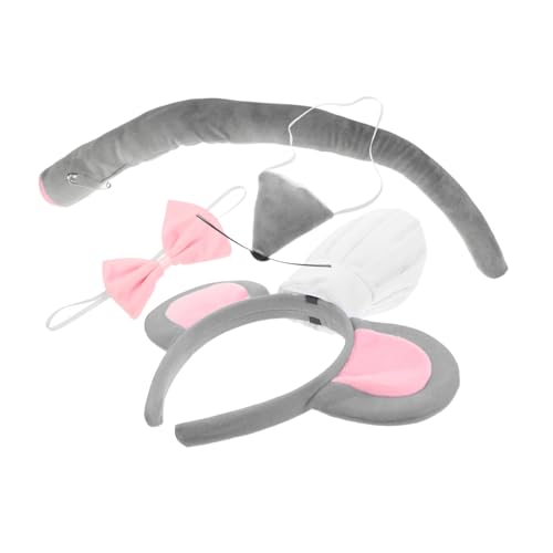 HOMOCONO -kostüm-set, ohren, Stirnband, Ratte, Nase, Und Fliege, Tiere, Kostüm, Mäuse-kostüm-set Für Halloween, Geburtstag, Weihnachten, Cosplay HOMOCONO -kostüm-set, ohren, Stirnband, Ratte, Nase, Und Fliege, Tiere, Kostüm, Mäuse-kostüm-set Für Halloween, Geburtstag, Weihnachten, Cosplay von HOMOCONO