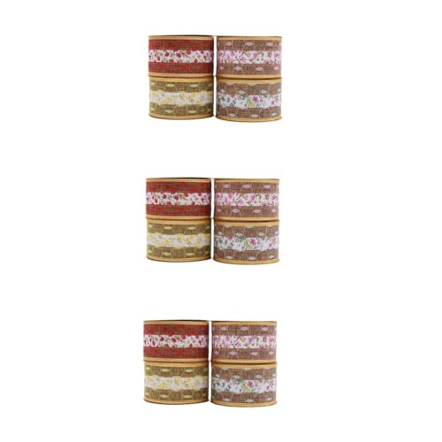3 Sätze Doppellagiges Spitzenband Polyester Gemischte Farben Yards Diy Bastelmaterial Für Hochzeitsdekorationen Schmuckherstellung Und Scrapbooking 4 Rollen * 3 3 Sätze Doppellagiges Spitzenband Polyester Gemischte Farben Yards Diy Bastelmaterial Für Hochzeitsdekorationen Schmuckherstellung Und Scrapbooking 4 Rollen * 3 von HOMSFOU