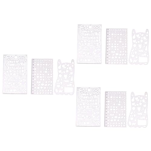 3 Sätze Multifunktionale Schablonen Teiliges Schablonen Für Scrapbooking Und Basteln Diy Zeichenschablonen Für Projekte 3 Stücke * 3 von HOMSFOU