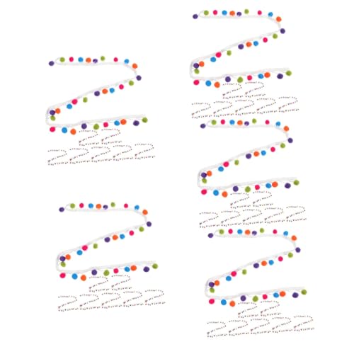 5 Sätze Teiliges Pom Pom Fransenborte Diy Stoffverzierung Für Kinderprojekte Pro Für Kleidung Vorhänge Und Bastelarbeiten 8 Stück * 5 5 Sätze Teiliges Pom Pom Fransenborte Diy Stoffverzierung Für Kinderprojekte Pro Für Kleidung Vorhänge Und Bastelarbeiten 8 Stück * 5 von HOMSFOU