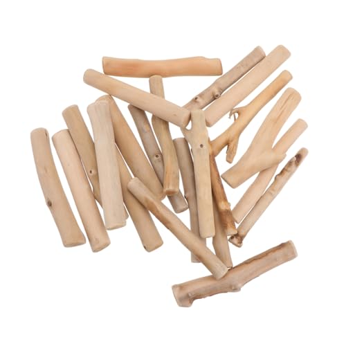 HOMSFOU 1 Bastelzubehör aus Holz natürliche Baumstämme Stöcke Eisstiele zum Basteln Zweige klein naturholz bastelmaterial DIY Dekoration holzperlen Holzstäbchen Ornament DIY-Material Khaki von HOMSFOU