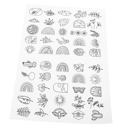 HOMSFOU 1 Blatt Wasserlösliches Stickvlies Selbstklebend für Diy Nähprojekte Waschbar für Handstickerei und Maschinensticken für Baumwollstoffe und Quilts von HOMSFOU