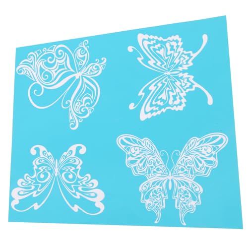 HOMSFOU 1 Blatt Wiederverwendbare Schmetterlings Siebdruckschablone Selbstklebendes Netz Transfermuster für Diy Projekte für Stoffmalerei und Dekoration Langlebig und Einfach zu Handhaben HOMSFOU 1 Blatt Wiederverwendbare Schmetterlings Siebdruckschablone Selbstklebendes Netz Transfermuster für Diy Projekte für Stoffmalerei und Dekoration Langlebig und Einfach zu Handhaben von HOMSFOU