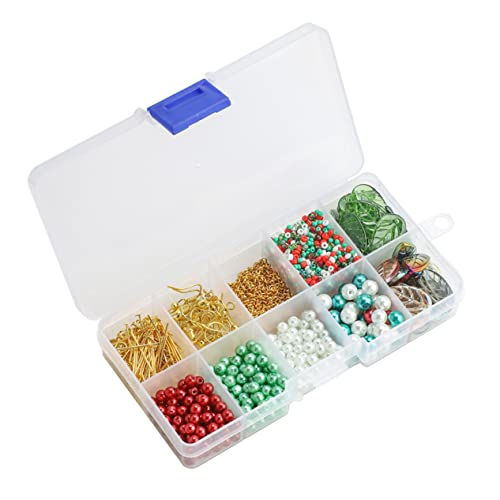 HOMSFOU 1 Karton Fach Fächer Schmuck DIY Ohranhänger Weihnachtsfarben Perlen Basteln Ohrhaken Schmuckzubehör Handarbeit Zubehör Geschenkidee HOMSFOU 1 Karton Fach Fächer Schmuck DIY Ohranhänger Weihnachtsfarben Perlen Basteln Ohrhaken Schmuckzubehör Handarbeit Zubehör Geschenkidee von HOMSFOU
