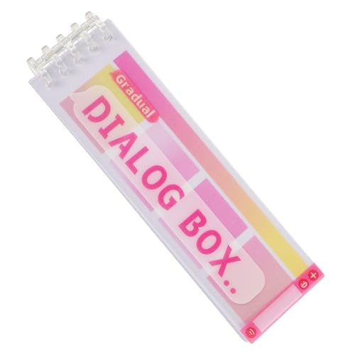 HOMSFOU 1 Notebook-Index-Aufkleber Scrapbooking Sammelalbum Schreibwaren Aufkleber beachten Aufkleber ästhetisch Lernzubehör Planer-Registerkarten Lesezeichen Papier Rosa von HOMSFOU