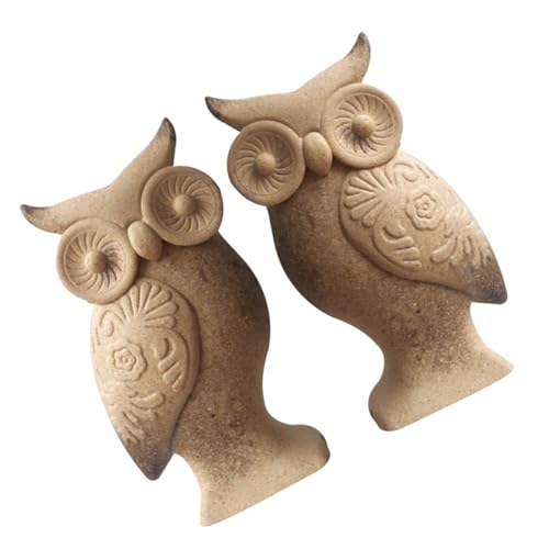 HOMSFOU 1 Paar Diy Katzenkopf Holzfigur Unbemalt Tischdekoration Tierform Holzornament für Diy Projekte für Bastel Unvollendete für Zuhause und Büro HOMSFOU 1 Paar Diy Katzenkopf Holzfigur Unbemalt Tischdekoration Tierform Holzornament für Diy Projekte für Bastel Unvollendete für Zuhause und Büro von HOMSFOU