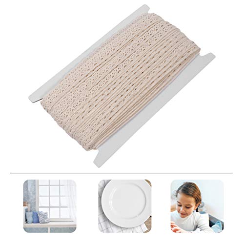HOMSFOU 1 Rolle Baumwollspitzenborte Breit Yards Diy Bastelmaterial für Vorhänge Kleidung und Dekoration Strapazierfähiges und Elegantes Baumwollmaterial für Kreative Projekte HOMSFOU 1 Rolle Baumwollspitzenborte Breit Yards Diy Bastelmaterial für Vorhänge Kleidung und Dekoration Strapazierfähiges und Elegantes Baumwollmaterial für Kreative Projekte von HOMSFOU