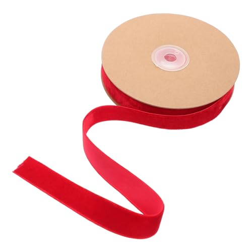 HOMSFOU 1 Rolle Beflockungsband Packband Vorhanden Klein Schleife Verpackungsband Für Heimgeschenkband Geschenkband Zum Verpacken Geschenkband Einpacken Gegenwärtig Dünn Rot Nylon HOMSFOU 1 Rolle Beflockungsband Packband Vorhanden Klein Schleife Verpackungsband Für Heimgeschenkband Geschenkband Zum Verpacken Geschenkband Einpacken Gegenwärtig Dünn Rot Nylon von HOMSFOU