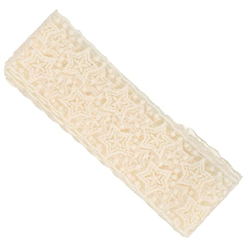HOMSFOU 1 Rolle Breites Spitzenband für Diy Bastelarbeiten Selbstklebende Spitze für Hochzeitsdekoration Lange Handgemachte Accessoires für Haarschmuck und Kleidung Verschiedene von HOMSFOU