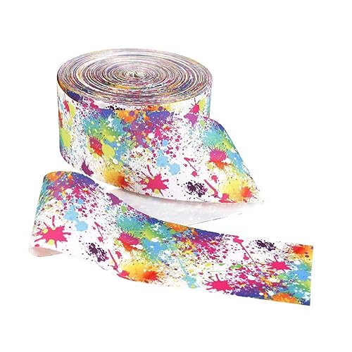 HOMSFOU 1 Rolle Druckwebband für Diy Bowknot Verpackungen Yards Hochwertiges Polyester Ribbon für Bastelprojekte für und Partys von HOMSFOU