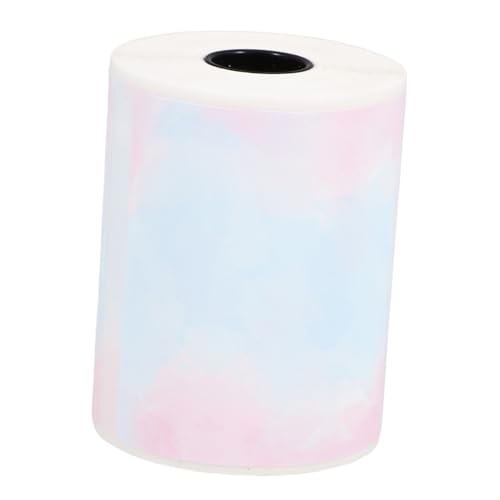 HOMSFOU 1 Rolle Farbiges Thermoetikettenpapier Adressetiketten Aufkleber für Thermodirekt-Etiketten Thermal- Aufkleberpapier klare Thermoetiketten Klebeetikett Thermopapier von HOMSFOU