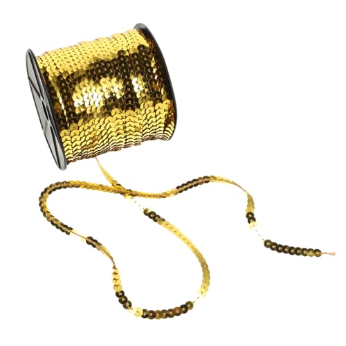 HOMSFOU 1 Rolle Flache Goldene Paillettenstreifen Zum Basteln Glänzende Pailletten Glitzerband Rosa Paillettenbesatz Paillettenstoff Pailletten Spitzenbesatz Paillettenbandbesatz HOMSFOU 1 Rolle Flache Goldene Paillettenstreifen Zum Basteln Glänzende Pailletten Glitzerband Rosa Paillettenbesatz Paillettenstoff Pailletten Spitzenbesatz Paillettenbandbesatz von HOMSFOU