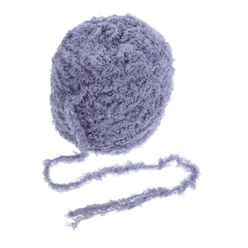 HOMSFOU 1 Rolle Geflochtene Material Tasche Weiches Garn Für Häkelprojekte Korallenfleecegarn Zum Handstricken Plüschgarn Für Diy-decken Diy-garn Zum Häkeln Grey Korallenvlies von HOMSFOU