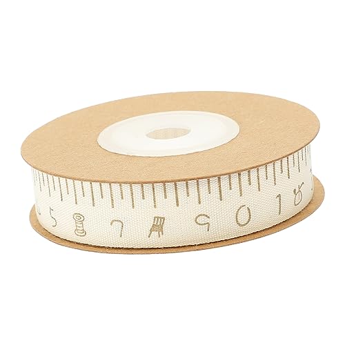 HOMSFOU 1 Rolle Geschenkband mit Maßstab Baumwollband für DIY Dekoratives Verpackungsband für Einfach zu Verwenden für Bastelprojekte und Designs HOMSFOU 1 Rolle Geschenkband mit Maßstab Baumwollband für DIY Dekoratives Verpackungsband für Einfach zu Verwenden für Bastelprojekte und Designs von HOMSFOU