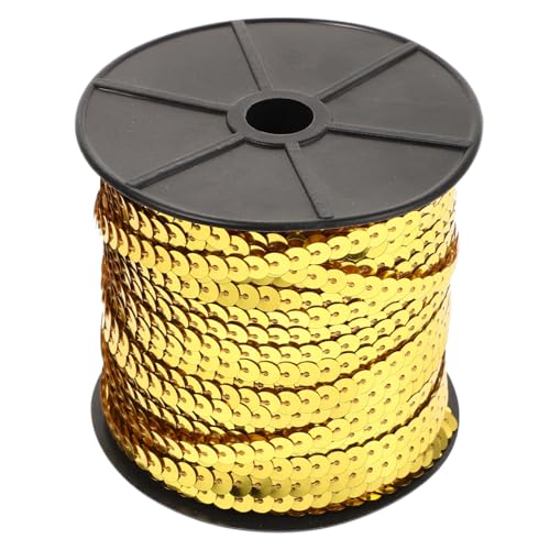 HOMSFOU 1 Rolle Goldene Flache Paillettenstreifen Glänzendes Pailletten-glitzerband Muschel-pailletten-fransenbesatz Paillettenstreifenbesatz Lose Pailletten Goldrand Pvc HOMSFOU 1 Rolle Goldene Flache Paillettenstreifen Glänzendes Pailletten-glitzerband Muschel-pailletten-fransenbesatz Paillettenstreifenbesatz Lose Pailletten Goldrand Pvc von HOMSFOU