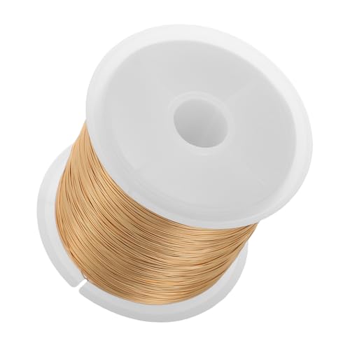 HOMSFOU 1 Rolle Haarnadel Handgemachter Faden Zubehör Zur Schmuckherstellung Aus Draht Armband Draht Drahtwicklung Schmuckdraht Edelstahldraht Zum Basteln Golden Kupfer HOMSFOU 1 Rolle Haarnadel Handgemachter Faden Zubehör Zur Schmuckherstellung Aus Draht Armband Draht Drahtwicklung Schmuckdraht Edelstahldraht Zum Basteln Golden Kupfer von HOMSFOU