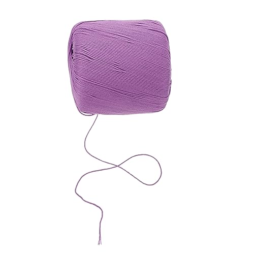 HOMSFOU 1 Rolle Häkeln von Baumwollfaden Weiß natürlich geflochten Handwerk Baumwollgarn häkeln Bastelseil Stickfaden Strickschnur Häkelfaden Bastelzubehör Strickzubehör DIY Garn Baumwolle von HOMSFOU
