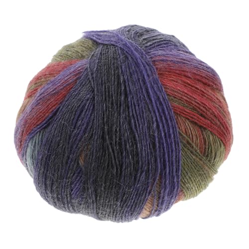HOMSFOU 1 Rolle Handstrickgarn Gehäkelte Schallinie Gefärbtes Häkelgarn Buntes Garn Aus Baumwolle Strickgarnmaterial von HOMSFOU