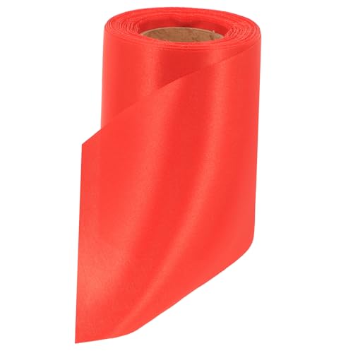 HOMSFOU 1 Rolle Hochzeitsdekoration Rot Geschenkband Breit für Diy Bastelprojekte und Verpackungen für Partys und Feiertage von HOMSFOU