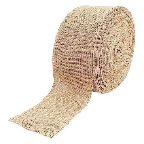 HOMSFOU 1 Rolle Jute Dekoband Natürliches Bastelband für DIY Projekte und Partys Schneidbares Jute Ribbon für Hochzeiten Partys und Dekorationen HOMSFOU 1 Rolle Jute Dekoband Natürliches Bastelband für DIY Projekte und Partys Schneidbares Jute Ribbon für Hochzeiten Partys und Dekorationen von HOMSFOU