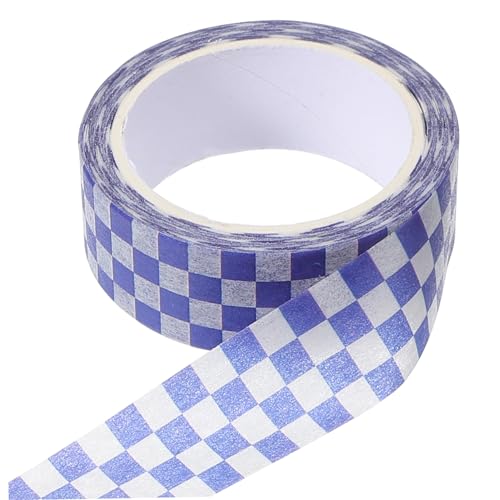 HOMSFOU 1 Rolle Kariertes Washi Tape Dekoratives Diy Klebeband für Scrapbooking Planer und Tagebuchgestaltung Vielseitig Einsetzbar für Geschenkverpackungen und Projekte von HOMSFOU