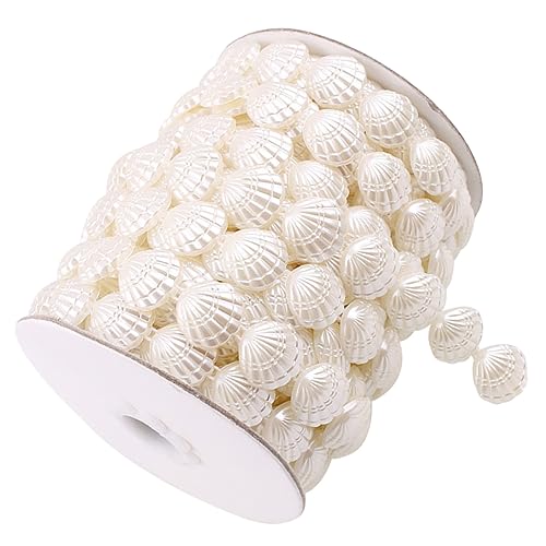 HOMSFOU 1 Rolle Künstliche Muschelperlen für Diy Schmuck Dekoration für Beaded Curtains und Modeaccessoires Vielseitig Einsetzbar für Verschiedene Anlässe und Räume HOMSFOU 1 Rolle Künstliche Muschelperlen für Diy Schmuck Dekoration für Beaded Curtains und Modeaccessoires Vielseitig Einsetzbar für Verschiedene Anlässe und Räume von HOMSFOU