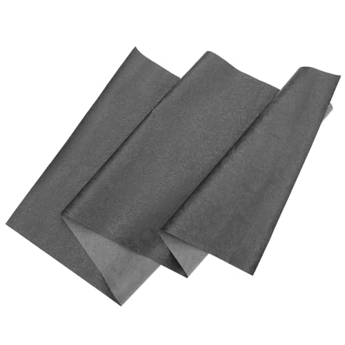 HOMSFOU 1 Rolle Lederreste Herstellung Nähen für dekoration Lederflecken ledermaterial selber machen Lederhaut Leder-Kits Lederhandwerk Lederwerkzeug Bastelset aus Leder Kunstleder Schwarz von HOMSFOU