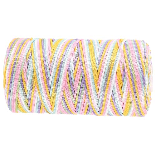 HOMSFOU 1 Rolle Multifunktions-Strickgarn häkeln Häkelstrickgarn Garn zum Basteln Faden Dekorationsgarn Häkelgarn DIY-Handwerksgarn dekoratives Hutwebgarn dekoratives DIY-Garn Polyester von HOMSFOU