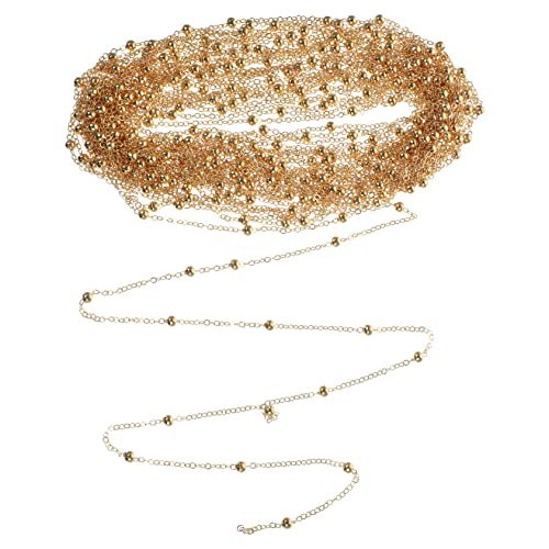 HOMSFOU 1 Rolle Rolle Kugelkette Kette Für Die Herstellung Von Halsketten Ketten Für Die Schmuckherstellung Halskette Mit Charme Selber Machen Klammer Schlüsselanhänger Kupfer Golden HOMSFOU 1 Rolle Rolle Kugelkette Kette Für Die Herstellung Von Halsketten Ketten Für Die Schmuckherstellung Halskette Mit Charme Selber Machen Klammer Schlüsselanhänger Kupfer Golden von HOMSFOU