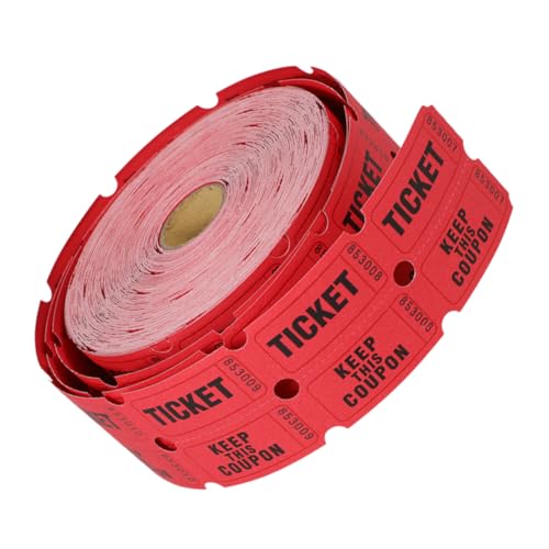 HOMSFOU 1 Rolle Rote Raffle Tickets Rolle Tickets für Veranstaltungen Karneval Einkaufszentren und Einfach zu Verwenden und Rückstandsfrei HOMSFOU 1 Rolle Rote Raffle Tickets Rolle Tickets für Veranstaltungen Karneval Einkaufszentren und Einfach zu Verwenden und Rückstandsfrei von HOMSFOU
