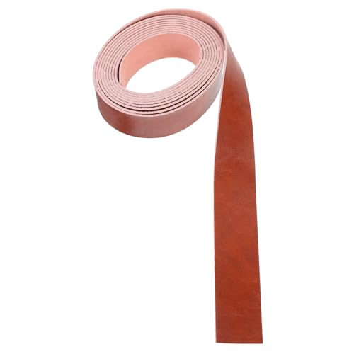 HOMSFOU 1 Rolle Simulierte Lederstreifen Taschenherstellung Lederriemen PU-Lederarmbandmaterial lederband selber machen handgefertigter Lederstreifen Lederhandwerksriemen Pu Leder von HOMSFOU