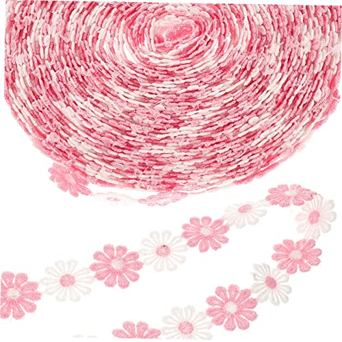 HOMSFOU 1 Rolle Spitzenband Hochzeit Applikation Diy Craft Yards Gestickte Blumenborte für Kleidung Kissen und Heimdekoration für Nähprojekte und Bastelarbeiten von HOMSFOU
