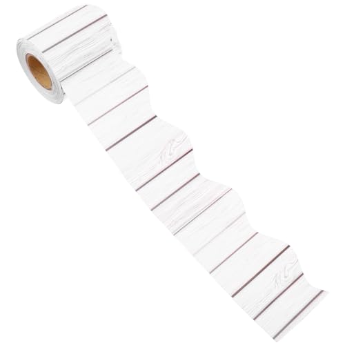 HOMSFOU 1 Rolle Tafel-rand-aufkleber Dekorationen Für Die Pinnwand Im Klassenzimmer Planke Bulletin -brett Pinnwand-grenzen Bulletin-zubehör Festival-bordüre Papier Weiß HOMSFOU 1 Rolle Tafel-rand-aufkleber Dekorationen Für Die Pinnwand Im Klassenzimmer Planke Bulletin -brett Pinnwand-grenzen Bulletin-zubehör Festival-bordüre Papier Weiß von HOMSFOU