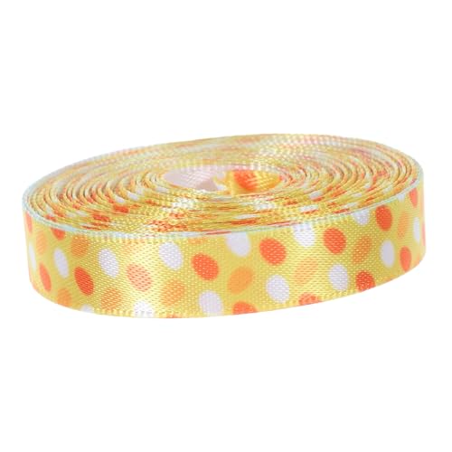 HOMSFOU 1 Rolle Verpackung Band Party Schleife Rosa Frühlingsdeko Band Für Die Osterdekoration Geschenkband Osterornamente Osterdruckband Für Kränze Musterbänder Polyester Yellow HOMSFOU 1 Rolle Verpackung Band Party Schleife Rosa Frühlingsdeko Band Für Die Osterdekoration Geschenkband Osterornamente Osterdruckband Für Kränze Musterbänder Polyester Yellow von HOMSFOU