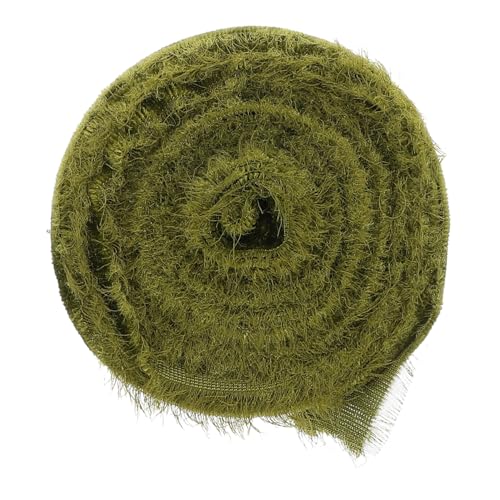 HOMSFOU 1 Rolle Von Hand Zerrissenes Band Mit Rohen Kanten Dickes Band Bänder Für Handwerk Geschenkband Bänder Geschenkverpackung Kranzband Randband Stoffband Olivengrün Die Seide HOMSFOU 1 Rolle Von Hand Zerrissenes Band Mit Rohen Kanten Dickes Band Bänder Für Handwerk Geschenkband Bänder Geschenkverpackung Kranzband Randband Stoffband Olivengrün Die Seide von HOMSFOU