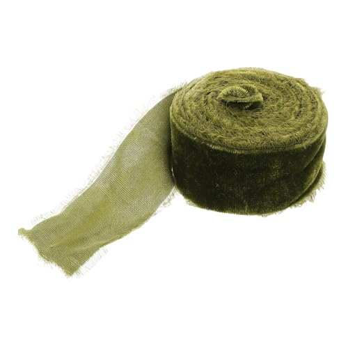 HOMSFOU 1 Rolle Von Hand zerrissenes Band mit rohen Kanten Geschenkband Hochzeitsdekorationen Bänder für Handwerk Hochzeitsbedarf Wickelband Kranzband Die Seide Olive Green HOMSFOU 1 Rolle Von Hand zerrissenes Band mit rohen Kanten Geschenkband Hochzeitsdekorationen Bänder für Handwerk Hochzeitsbedarf Wickelband Kranzband Die Seide Olive Green von HOMSFOU