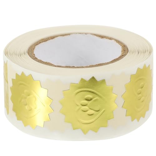 HOMSFOU 1 Rolle Wasserdichte Logo Tag Adressetiketten Aufkleber Kleine Hochzeitsaufkleber Etikettenaufkleber Für Verpackungen Aufkleber Zum Backen Verpackung Geschenkaufkleber von HOMSFOU