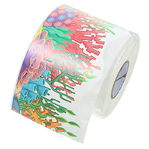 HOMSFOU 1 Rolle Wasserfester Schwarzer Border Sticker für Pinnwand Cartoon Sea Muster Dekorativ für Diy Kindergarten Bastelprojekte und von HOMSFOU