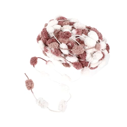 HOMSFOU 1 Rolle Weiches Baumwollgarn für Selbstgemacht Handstricken 3 Farben Langlebig Vielseitig Einsetzbar für Decken Kissen und Mehr für Anfänger und Bastelprojekte von HOMSFOU