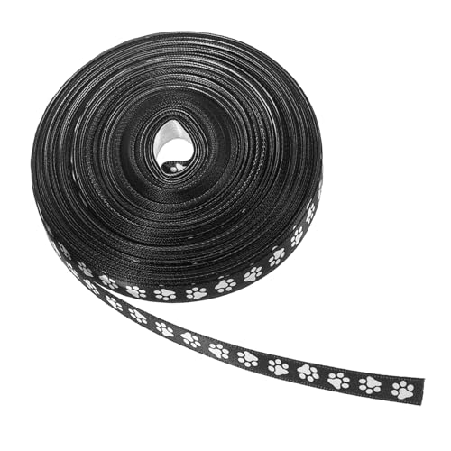 HOMSFOU 1 Rolle Weißes Band mit Pfotenabdruck geschenkband rolle DIY Geschenkbänder Geschenkverpackung Band Niedliches Bänder Design Pfotenabdruck-Ornament Hundepfotenabdruck Polyester HOMSFOU 1 Rolle Weißes Band mit Pfotenabdruck geschenkband rolle DIY Geschenkbänder Geschenkverpackung Band Niedliches Bänder Design Pfotenabdruck-Ornament Hundepfotenabdruck Polyester von HOMSFOU