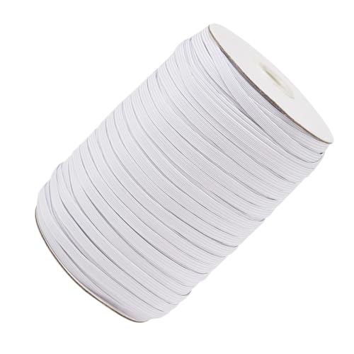 HOMSFOU 1 Rolle Weißes Polyester Stretchband für Bekleidungsaccessoires Yards Elastisches Band für Hosen Schuhbänder und Manschetten für Diy Nähprojekte und Kostümdesign HOMSFOU 1 Rolle Weißes Polyester Stretchband für Bekleidungsaccessoires Yards Elastisches Band für Hosen Schuhbänder und Manschetten für Diy Nähprojekte und Kostümdesign von HOMSFOU