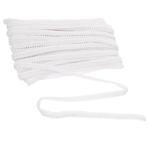 HOMSFOU 1 Rolle Wellige Accessoires Für Spitzendekoration Trimmen Fransen Handwerk Gardinenspitze Basteln Sticked Drapery Trim Blumenbesatz Zum Nähen Gardinenleiste Nähen Weiß Polyester HOMSFOU 1 Rolle Wellige Accessoires Für Spitzendekoration Trimmen Fransen Handwerk Gardinenspitze Basteln Sticked Drapery Trim Blumenbesatz Zum Nähen Gardinenleiste Nähen Weiß Polyester von HOMSFOU
