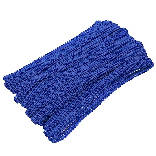 HOMSFOU 1 Rolle Wellige Accessoires für Spitzendekoration welliger Besatz Zierleiste zum Nähen Basteln trimmen Fransenbesatz selber machen Sticked Drapery Trim Fransen nähen Polyester Blau HOMSFOU 1 Rolle Wellige Accessoires für Spitzendekoration welliger Besatz Zierleiste zum Nähen Basteln trimmen Fransenbesatz selber machen Sticked Drapery Trim Fransen nähen Polyester Blau von HOMSFOU