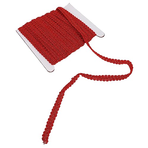 HOMSFOU 1 Rolle Wellige Spitze Fransen Geflecht Trimmen Selber Machen Zopfbesatz Rand Kanten Verschönerung Geflochten Nähen Gimp-zopf Welle Stoff Zierleiste Vorhänge Polyester Rot HOMSFOU 1 Rolle Wellige Spitze Fransen Geflecht Trimmen Selber Machen Zopfbesatz Rand Kanten Verschönerung Geflochten Nähen Gimp-zopf Welle Stoff Zierleiste Vorhänge Polyester Rot von HOMSFOU