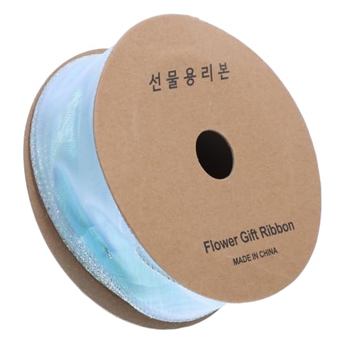 HOMSFOU 1 Rolle Welliger Garngürtel Gegenwärtig Verpackung Blumen- groß Regenbogen Geschenkband gestaltetes Paketband Partyband Bogenbänder Blumenwickband Polyester Blue HOMSFOU 1 Rolle Welliger Garngürtel Gegenwärtig Verpackung Blumen- groß Regenbogen Geschenkband gestaltetes Paketband Partyband Bogenbänder Blumenwickband Polyester Blue von HOMSFOU